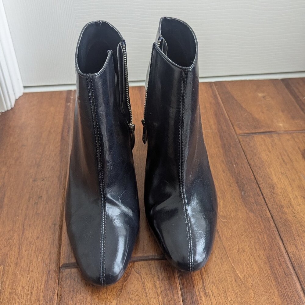 zara navy boots